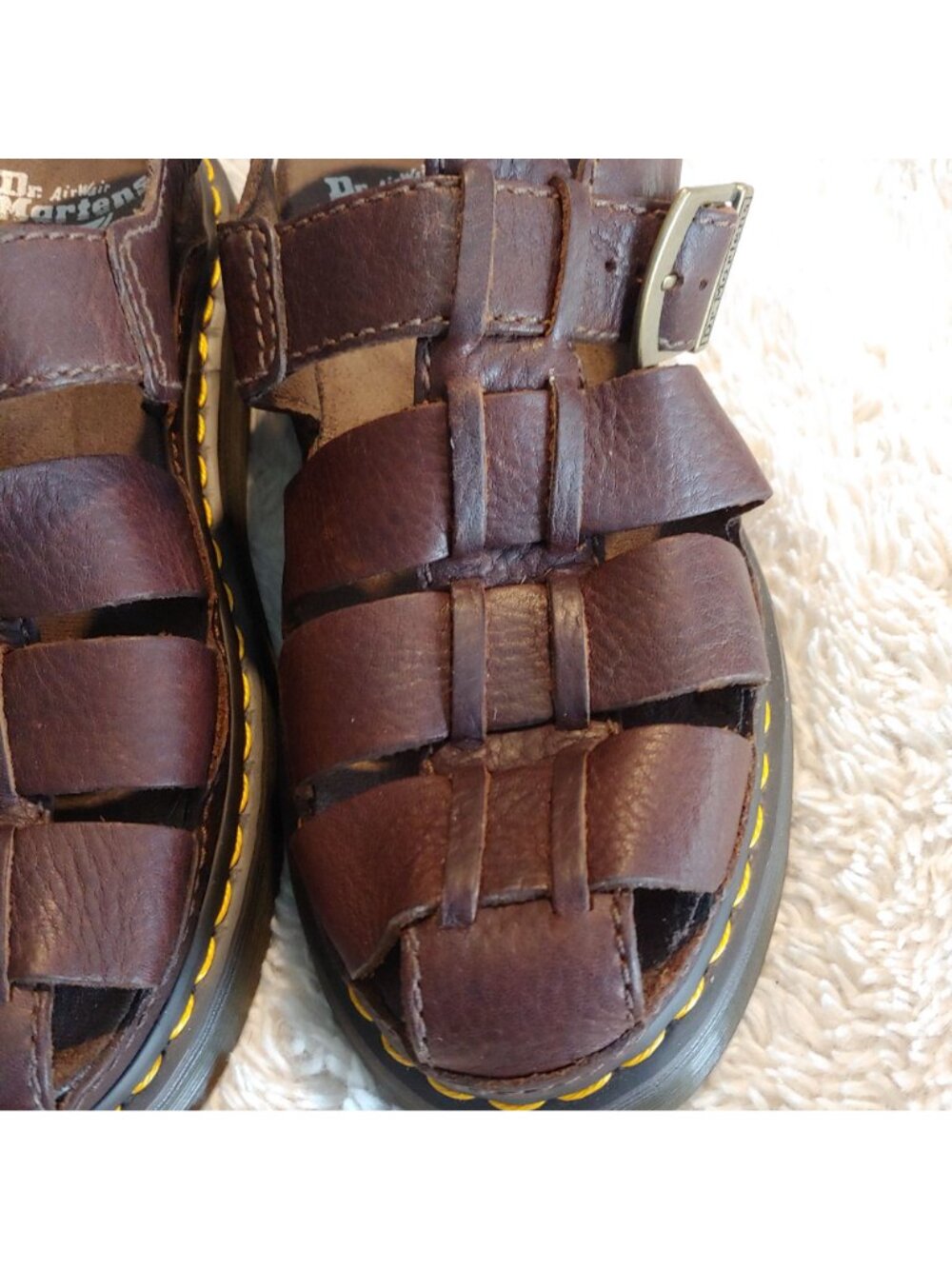 Dr Martens Wrenlie Chunky FIsherman Grizzly Leather Sandals Streetwear Gorp 9 - Picture 10 of 12